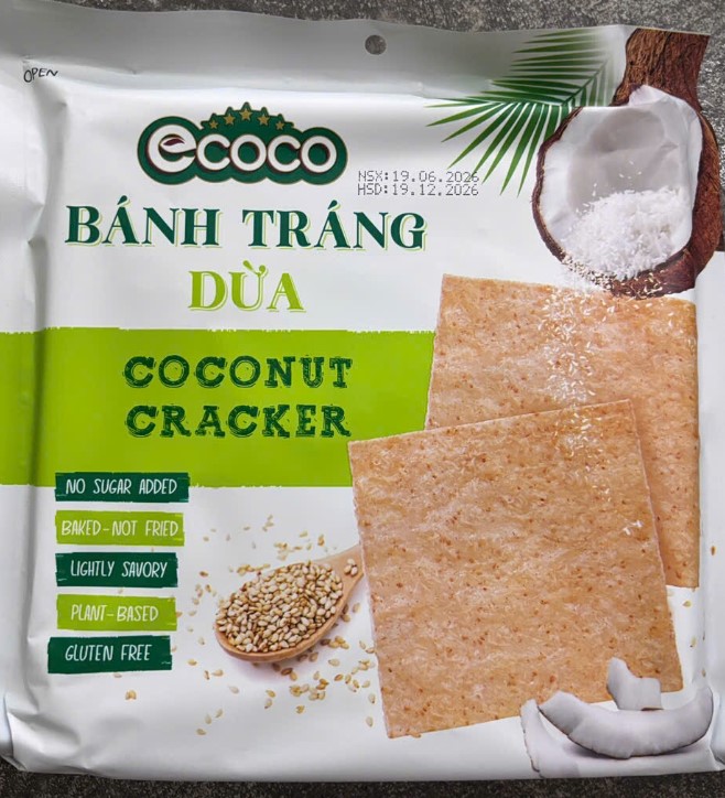 Bánh tráng dừa Ecoco 65g